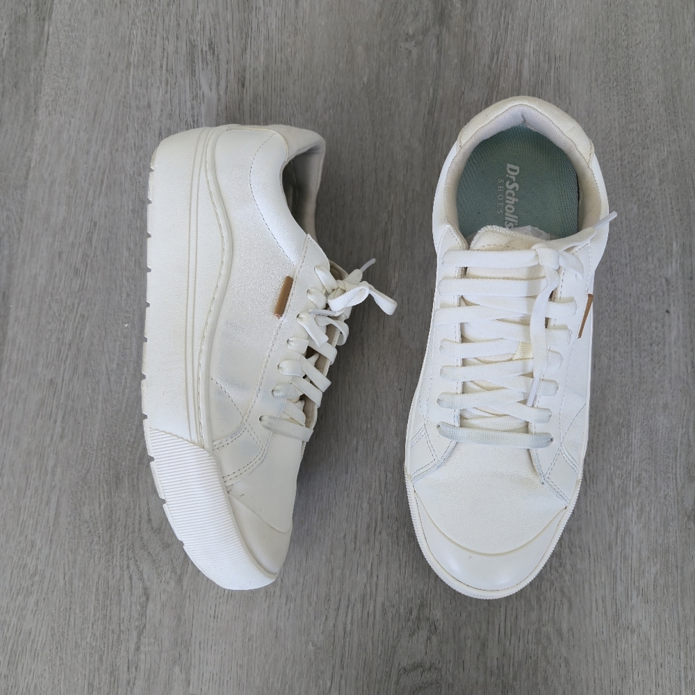 Dr. Scholl's White Platform Sneakers